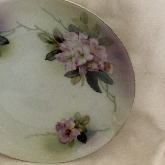 Rare Vintage Purple Floral RS Germany Porcelain 8.5" Plate - Picture 5 of 10